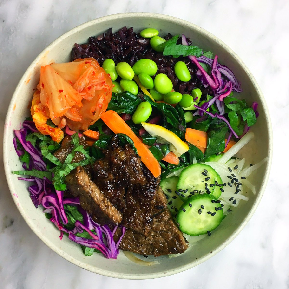 ShanCooks's tweet image. Korean BBQ bowl night | #homecooking