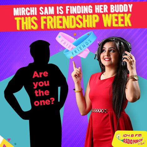 mirchisam's tweet photo. #rjhunt #findingbuddy #AreYouTheOne #StayTuned #Friendshipweekbegins #keeplisteningtomirchi #104.8 https://t.co/E7yOmGLtYS