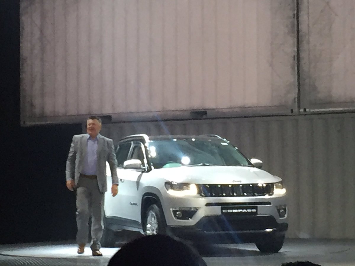OfficialAjinkya's tweet photo. The all new #Compass by @JeepIndia will be launched in a couple of minutes https://t.co/pauv3P8dmT