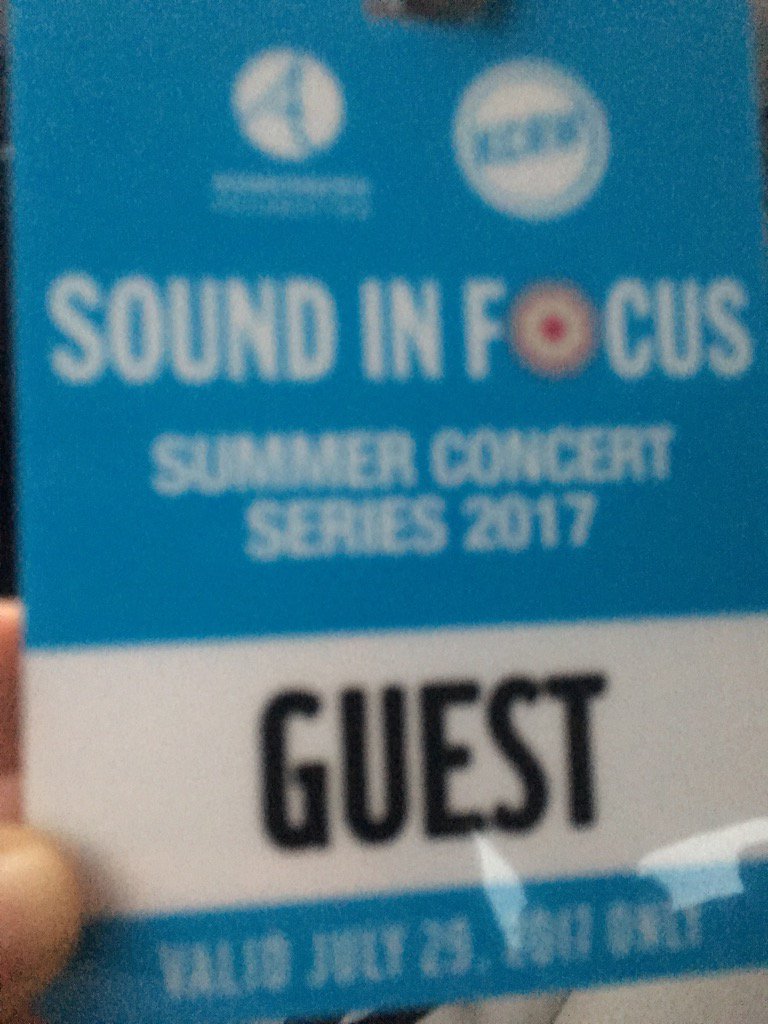 laurendela's tweet photo. Thx @AnnenbergSpace @kcrw @Annenberg_FDN for #SoundInFocus the VIP pass is blurry but the music is in focus ❤️❤️🎼🎼 https://t.co/Ay6fbU19RM