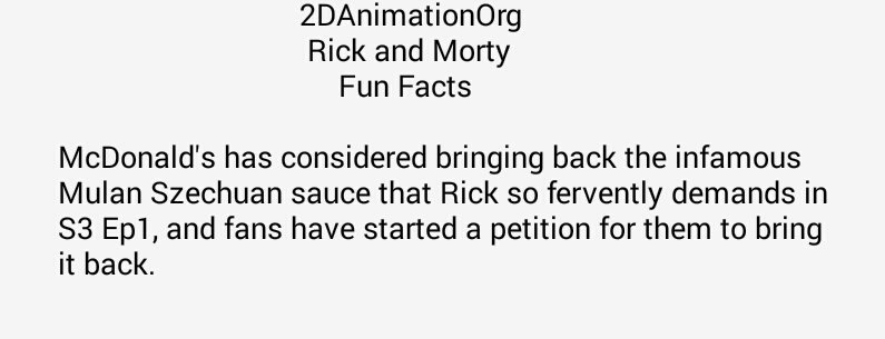2DAnimationOrg's tweet photo. More Rick and Morty Fun Facts https://t.co/5dwopy70mv