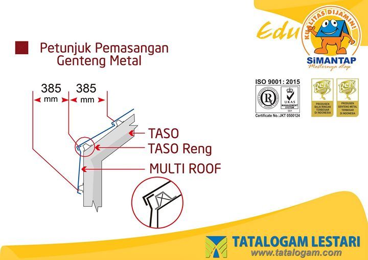 tatalogam's tweet photo. Genteng Metal Si Mantap : #ProdukSiMantap #EduSiMantap #bajaringanterbaik #gentengmetalberkualitas #taso #multiroof #fancy #lightsteel #roo… https://t.co/4s4HCER2tt