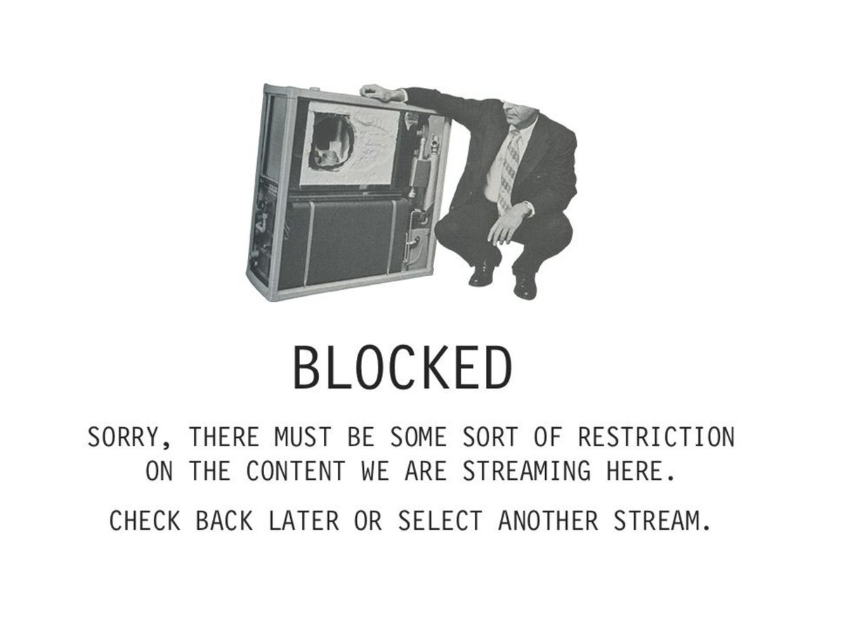 lockymaul's tweet photo. wtf @adultswim I was watching the Rick &amp; Morty stream, now I get this :( https://t.co/EfDbhBfzXv