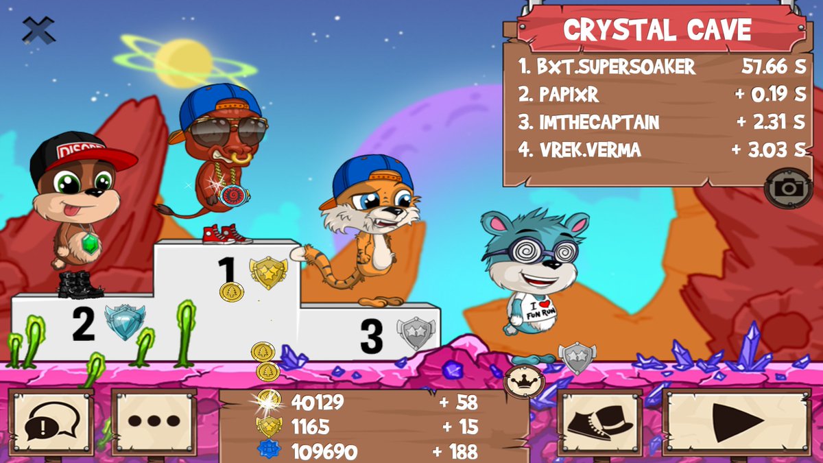 Neva2open's tweet photo. Get on my level, son! #funrun2 #PAPIXR #ImTheCaptain #verma https://t.co/n8SRqBVPQd