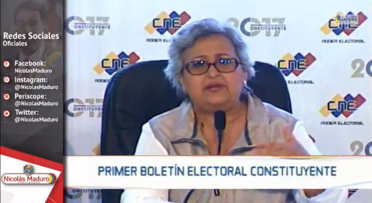 Minhvi_Oficial's tweet photo. Pdte. Del CNE Tibisay Lucena: 8 millones 089 mil 320 venezolanos se pronunciaron en relación a la oferta electoral constituyente https://t.co/we3S0Lq1ck