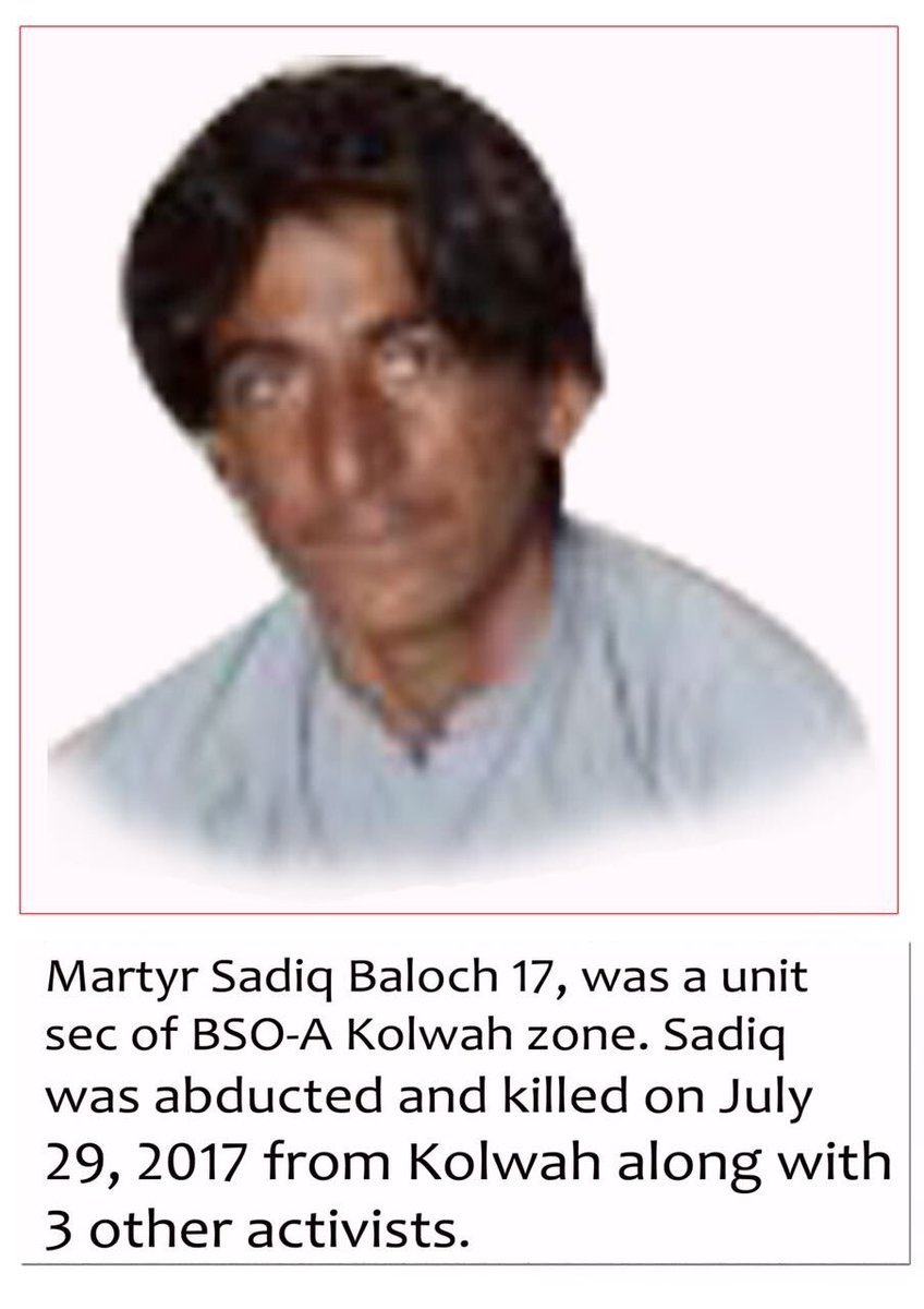 KarimaBaloch's tweet photo. Two of the victims were BSO-Azad members and one of BNM. The military operation against civilians is still going on. https://t.co/wJ7PnLnk9Q