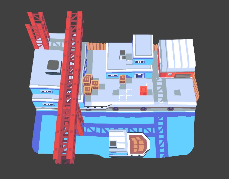 2Pblog1's tweet image. Some tests with #Sprytile  ( by @chemikhazi  ) it&apos;s a pretty cool tool ! chemikhazi.itch.io/sprytile #lowpoly #pixelart