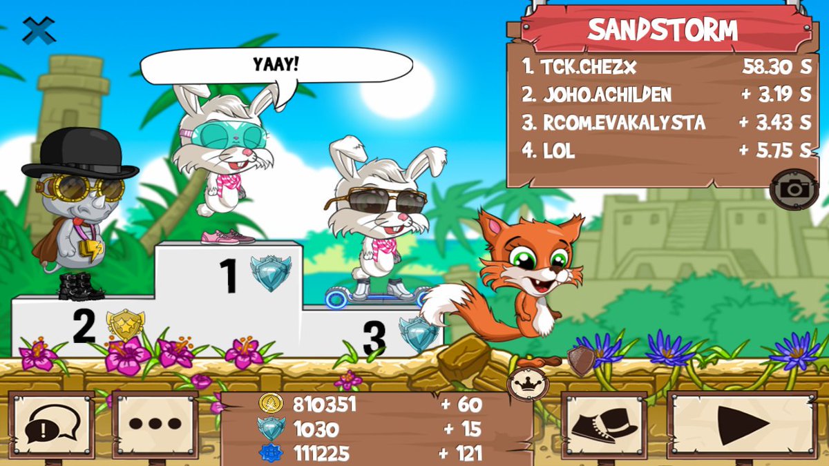 Hanahunny_FR2's tweet photo. Get on my level, son! #funrun2 #Achilden #EvaKalysta #LOL https://t.co/gen2gNNs65