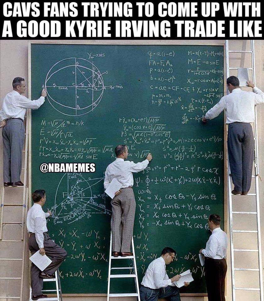 Nba Memes Going Hard On The Trade Machine Cavsnation Kyrieirving Cred Marcus Gaudence