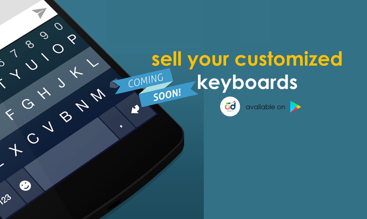 fiveDSMS's tweet photo. How about you could sell your funky customized keyboards? We're coming with the feature soon. Stay tuned. #5DSMS https://t.co/8kWKJK4XdO
