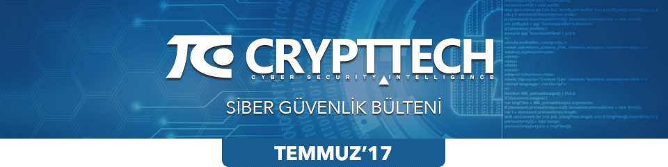 crypttech's tweet photo. CRYPTTECH #SiberGüvenlikBülteni Temmuz'17 https://t.co/xBh8KoFwIB #ethereum #DevilsIvy #copykittens #siberguvenlik #CyberSecurity #crypttech https://t.co/zAjn3Dy71I