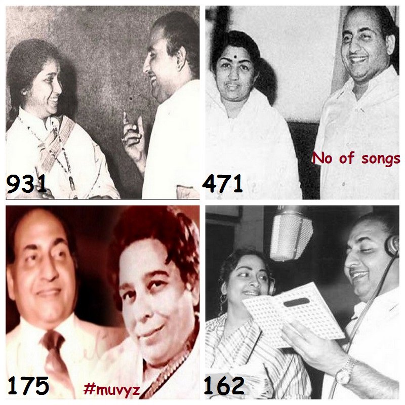 #muvyz073117 #RIP #MohdRafi 🙏🌹 #AshaBhosle #LataMangeshkar #ShamshadBegum #GeetaDutt @ashabhosle @mangeshkarlata