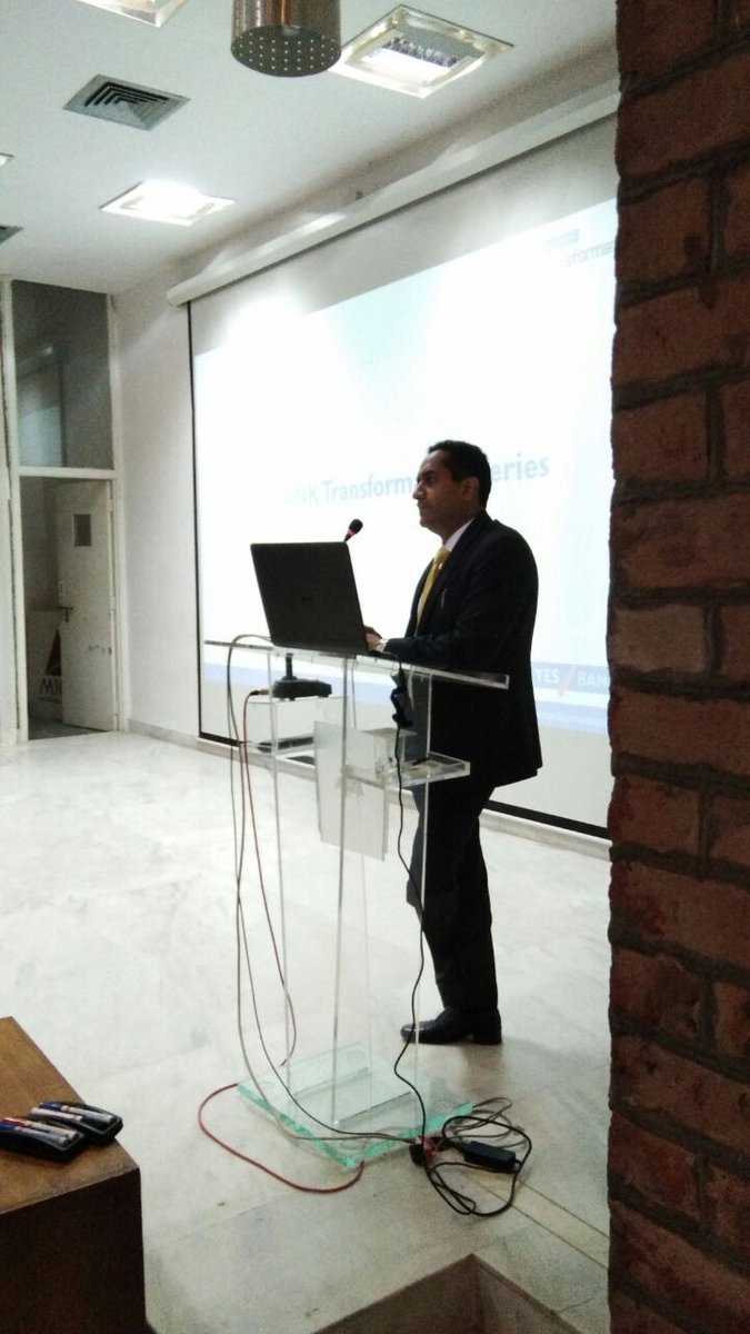 What holds good in the past, will not hold good in the future. Digital disruption is coming <a href="/ws_patrick/">Warren Patrick</a> <a href="/YESBANK/">YES BANK</a> #TransformationSeries2017