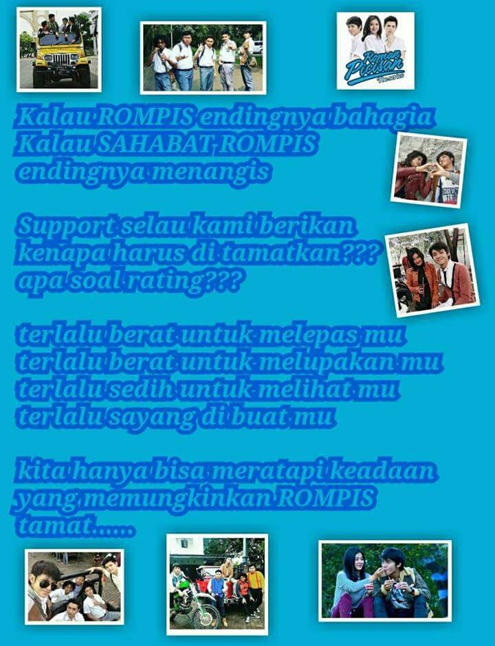 JsNext96's tweet photo. Mau di kata apa Lagi #2EpsTerakhirROMPIS ๐ญ #SaveROMPIS https://t.co/rKXQMB6Zya