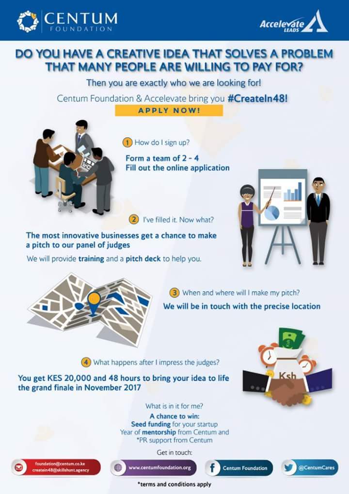 kencollectiveke's tweet photo. #CreateIn48 by @CentumCares
Is on through Accelevate Leads.
Have you applied!?
Click on the link below to apply
https://t.co/1DM7YYaMWp https://t.co/DkzEB6FPFZ