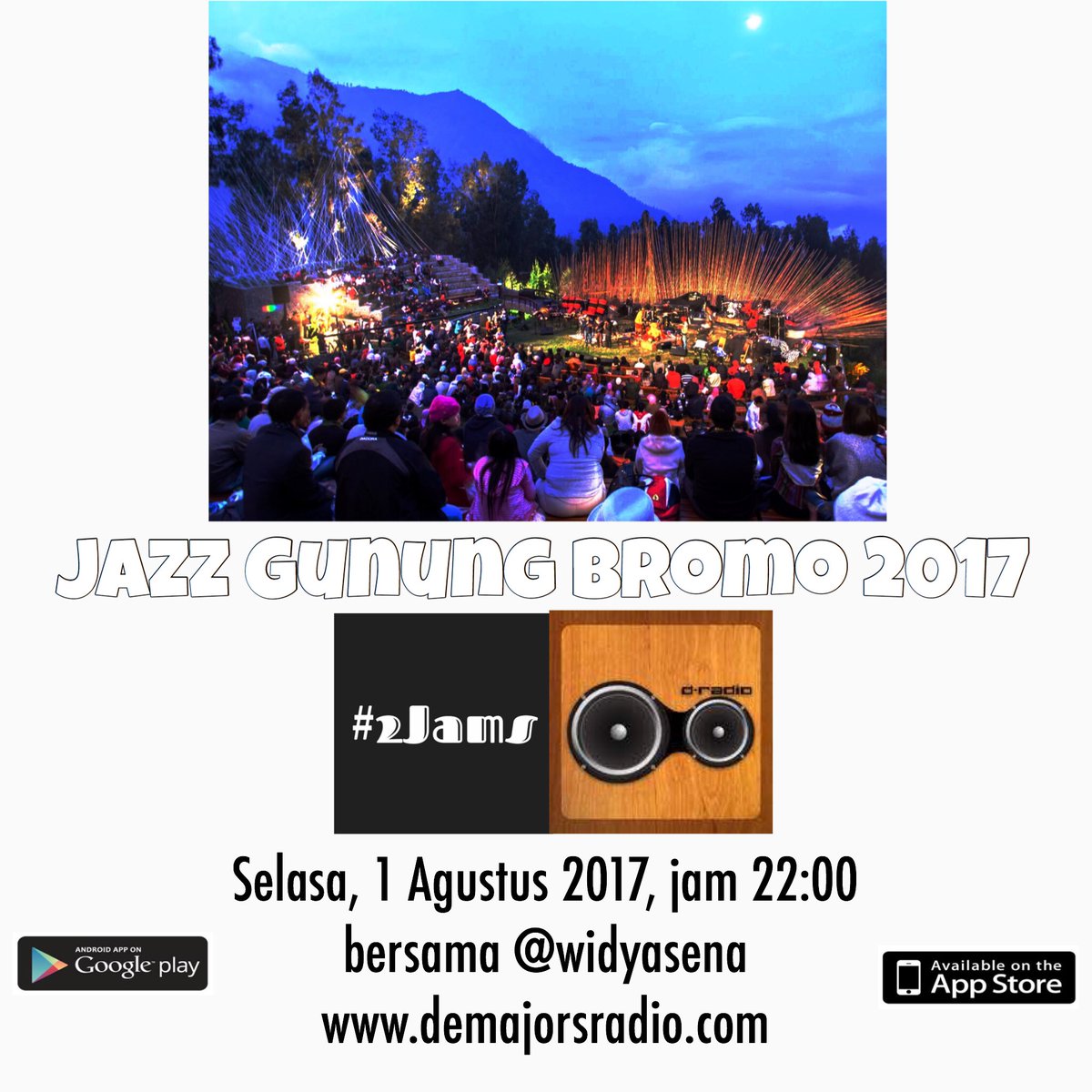 Jazz Gunung Bromo (<a href="/jazzgunung/">Jazz Gunung</a>) edisi ke-9 bakal diobrolin besok jam 10 malam di #2Jams @demajorsradio