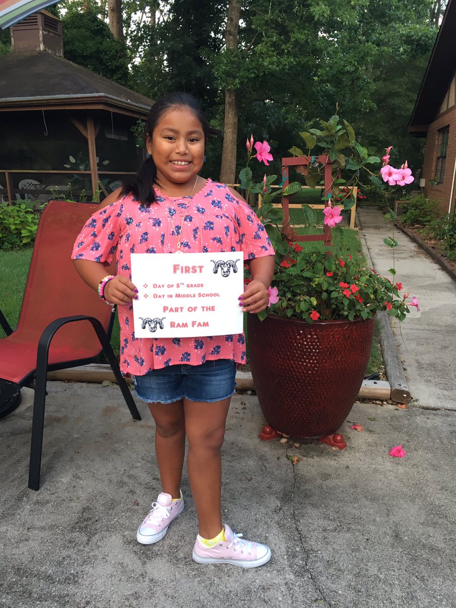 My baby is now a part of Ram Fam!  So excited <a href="/RMS_ORS/">Robertsville Middle</a>