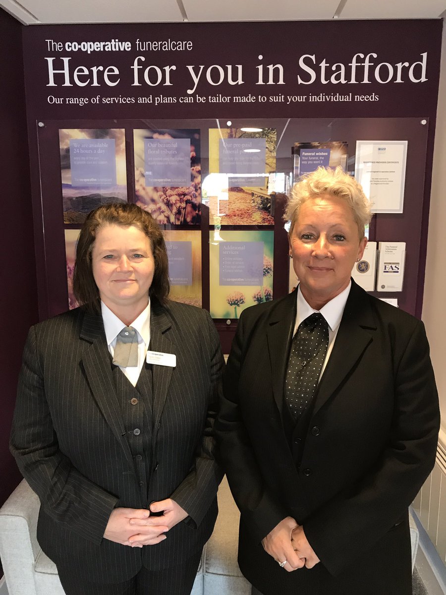 Great to talk to Ruth and Tracey at oor fantastic new funeral home invStone arias, Stafford <a href="/mycooplife/">Central Co-op Funeral</a>
