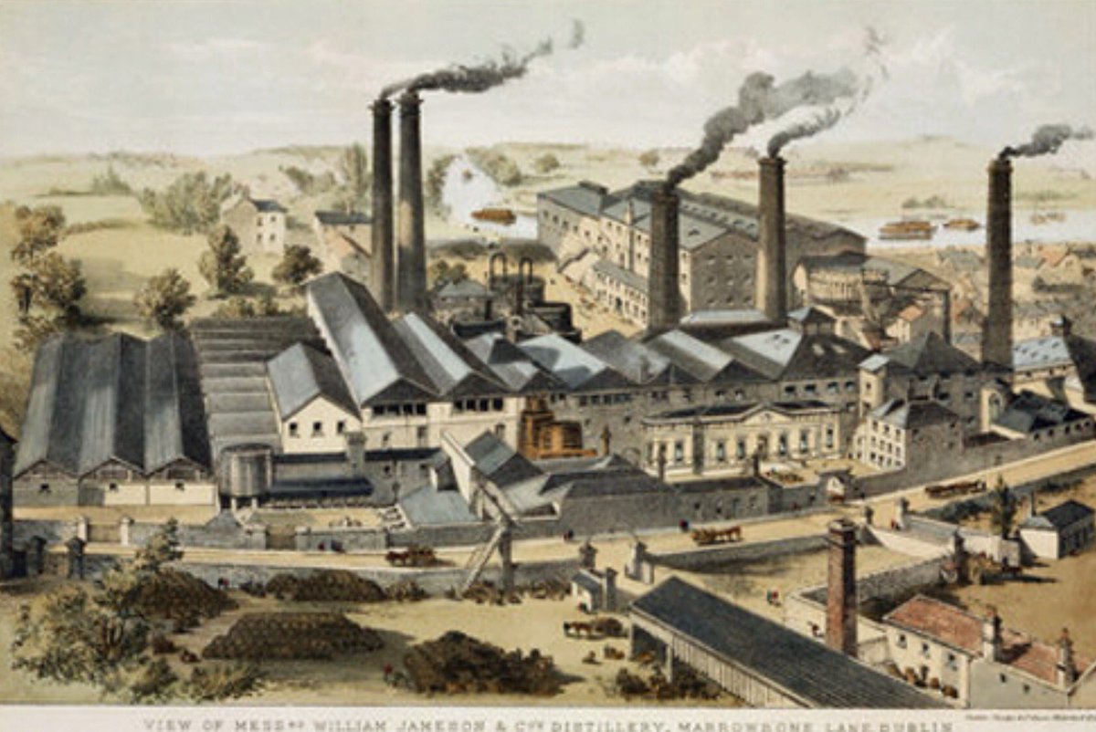 artofthewake's tweet photo. Jamesons and Powers distilleries were located close to Christ Church. Jamesons (below) is now an apartment complex. https://t.co/ABOcRQoCi3