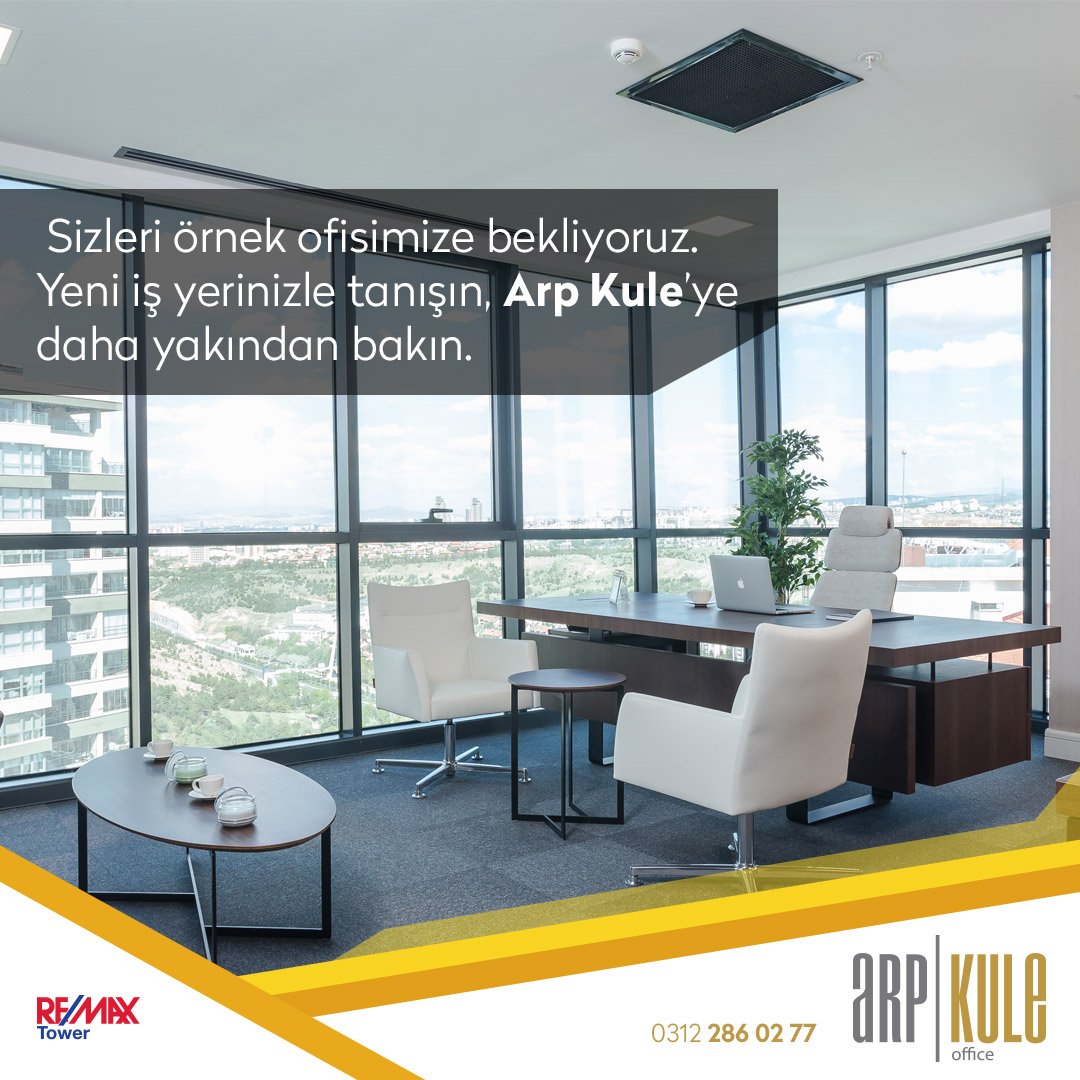 KuleArp's tweet photo. Sizleri örnek ofisimize bekliyoruz. Yeni iş yerinizle tanışın, Arp Kule’ye daha yakından bakın.  #arpkule #remaxtower #ticarigayrimenkul https://t.co/7jzf5BwCJf