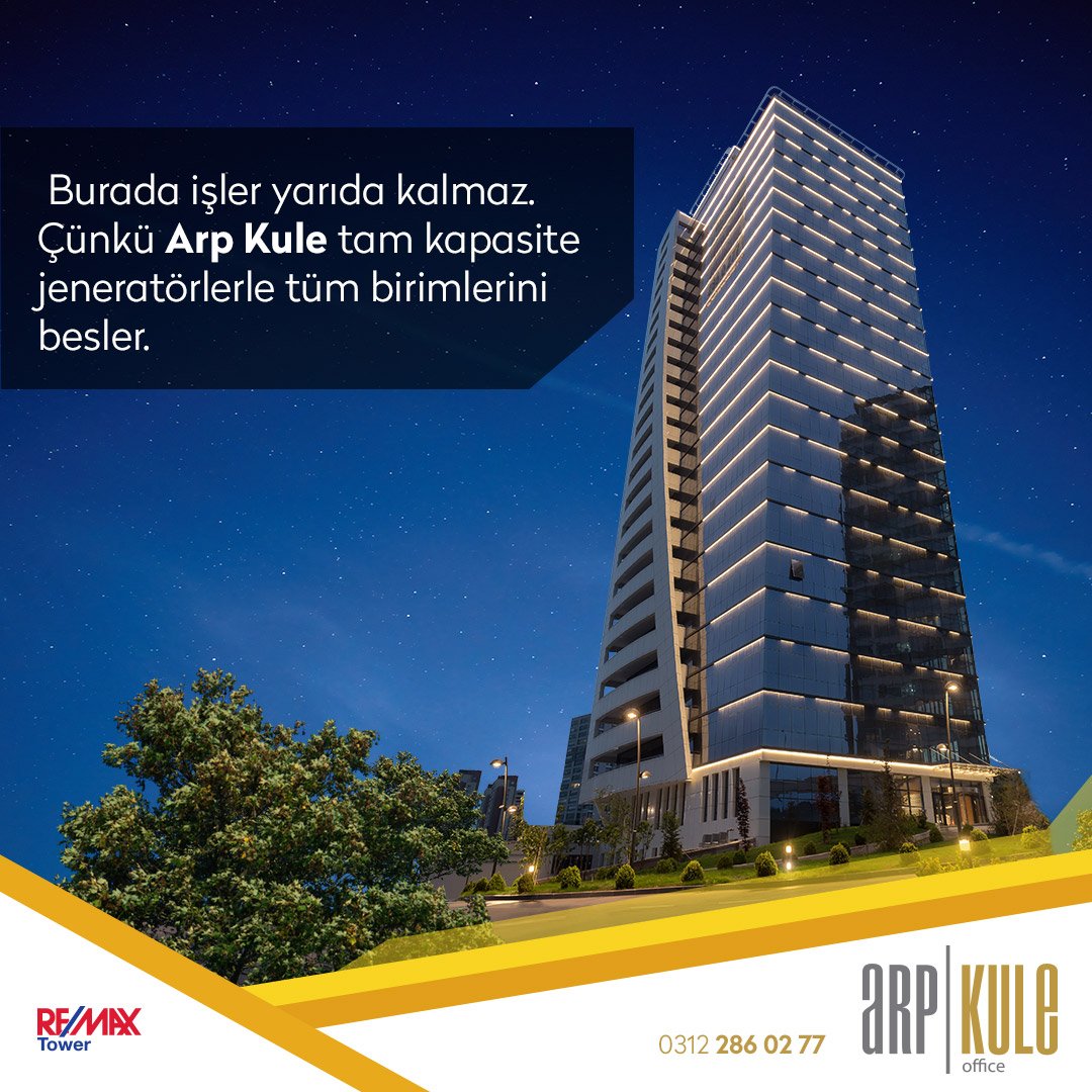 KuleArp's tweet photo. Burada işler yarıda kalmaz. Çünkü Arp Kule tam kapasite jeneratörlerle tüm birimlerini besler. #arpkule #remaxtower #ticarigayrimenkul https://t.co/7BgchhGGog