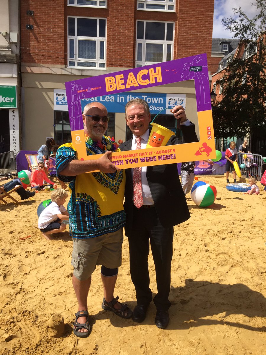 Mark supporting <a href="/EnfieldMarket/">Enfield Charter Market</a> #beach <a href="/Radio_JJ/">Radio JJ</a> <a href="/EnfieldSummer/">Enfield Summer</a>