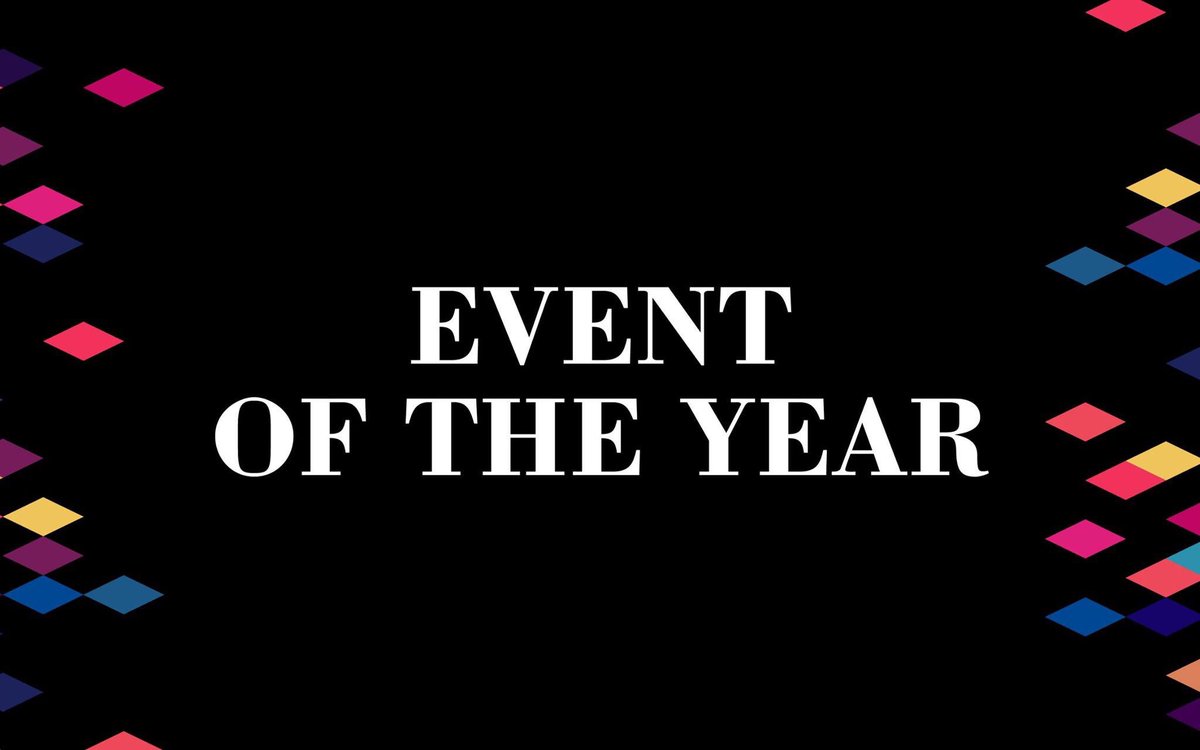 Absolutely thrilled to announce that we're finalist for Event of the Year @TheIconAwards! A reflection of the hard work from all the team 😃🎉