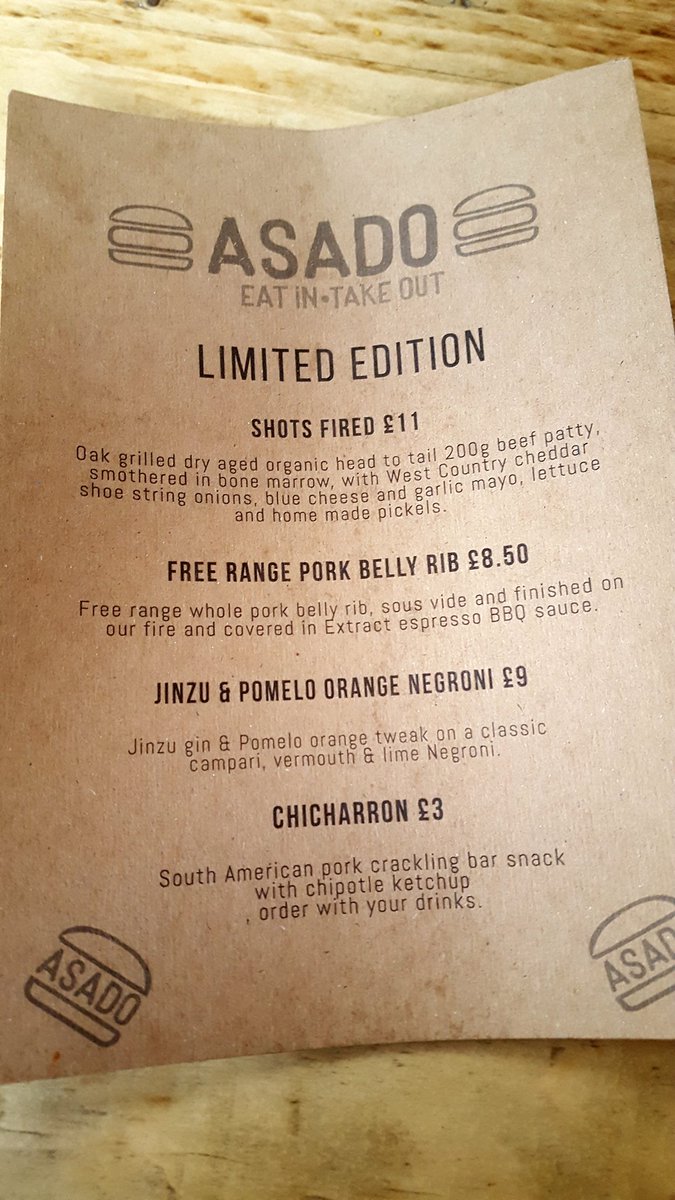 PXandTarts's tweet photo. Next time @Asadobristol (and I think there will be one) this Negroni has my name all over it. And I hear good things about the pork ribs... https://t.co/I0dWW1giwy