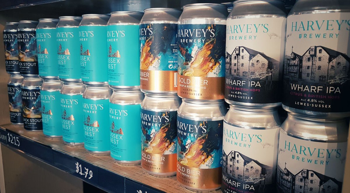 Harveys1790's tweet photo. Introducing our new cans of #WharfIPA - which have free delivery online this month! https://t.co/Xyfhpj4Enn #cansarebackinstock https://t.co/2vz1lsyjqY