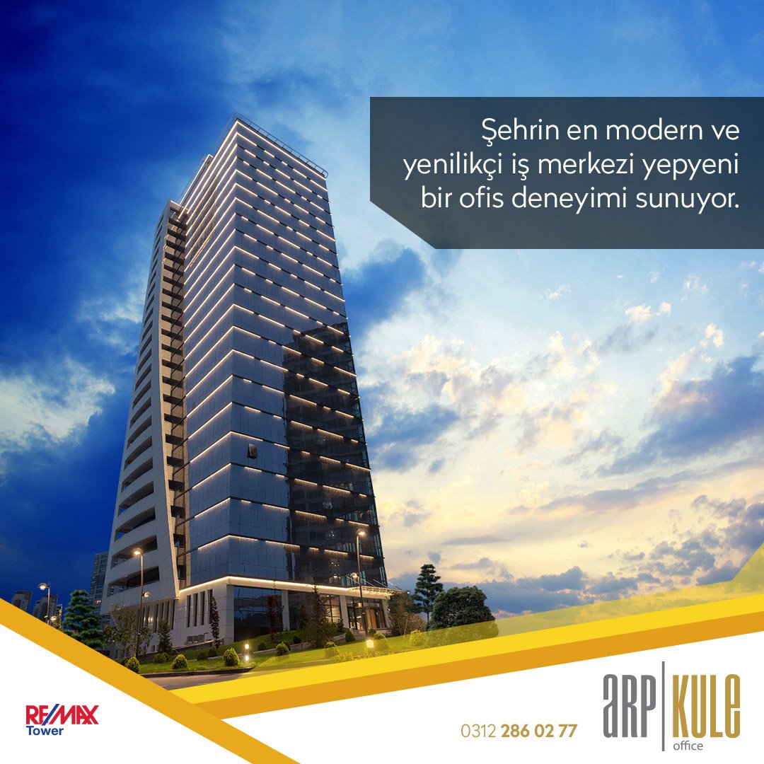 KuleArp's tweet photo. Şehrin en modern ve yenilikçi iş merkezi yepyeni bir ofis deneyimi sunuyor. #arpkule #remaxtower #ticarigayrimenkul #ofis #kuleofis https://t.co/XBHtHXU9cV