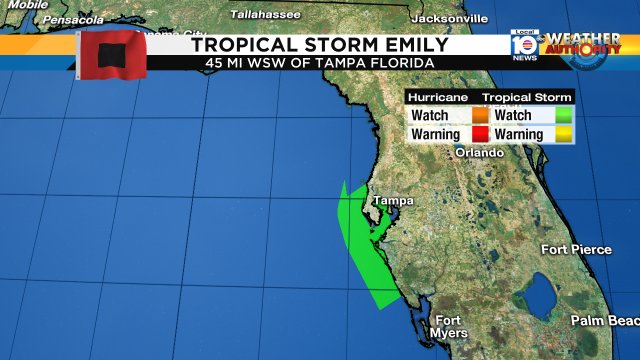 Breaking Weather News T.D.#6 just became Tropical Storm Emily, here is the latest. Watch Meteorologist Julie Durda https://t.co/v7YO2PxBTz