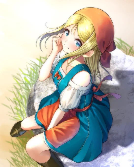 ドラクエ11のエマを描きました!幼馴染っていう設定がすごい好きです。 