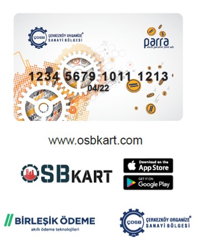 OSB Kart projesinin ilk durağı Çerkezköy Organize Sanayi Bölgesi'nde OSB Kart dağıtımları başladı ! Hayırlı Olsun