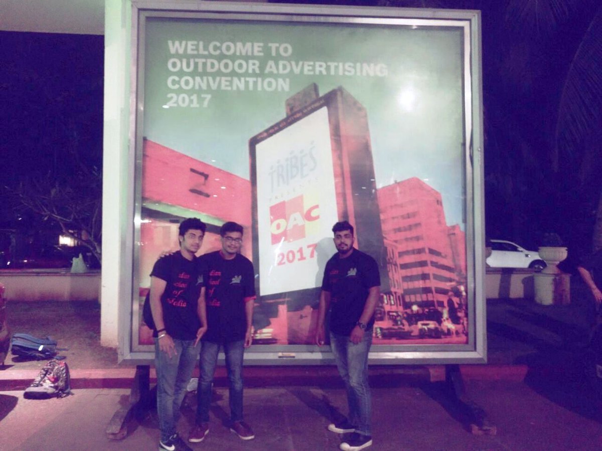 ISMmumbai's tweet photo. #Students of @ISMmumbai at #Outdoor #Advertising Convention 2017 #Event
#eventmanagement #eventplanner #mediainstitute #college #collegelife https://t.co/eVd2X9Ipo5