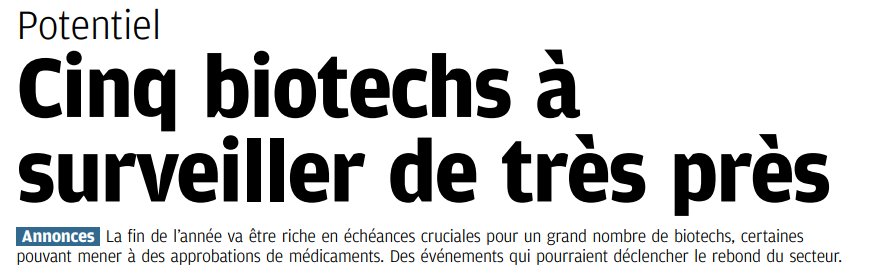 Article sur .<a href="/TransgeneSA/">Transgene</a> paru ce week-end dans l'édition abonnés d'  <a href="/InvestirFr/">Investir</a>    ow.ly/vKO830e222t