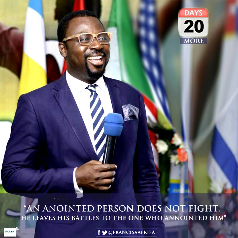 FrancisAAfrifa's tweet photo. @rev_victor_osei "An anointed person does not fight, he leaves his battles to the one who anointed him"

#20daysMore

#PowerParatheto https://t.co/rXzrZPipZQ