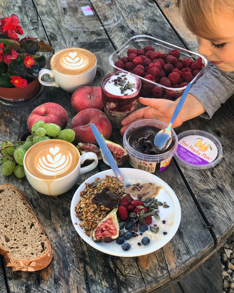 thehappypear's tweet photo. Which would you start the week off with? 
Theo went straight for our nuts about Choc, our new healthier chocolate spread 
Here's to a fab wk https://t.co/iLYKwuhPpe