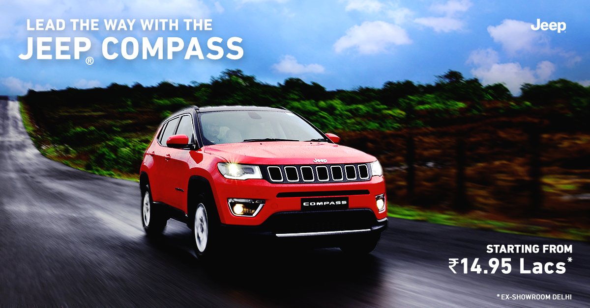 That moment you all have been waiting for is finally here. Here’s the official price of the incredible Jeep® Compass. #LeadTheWay