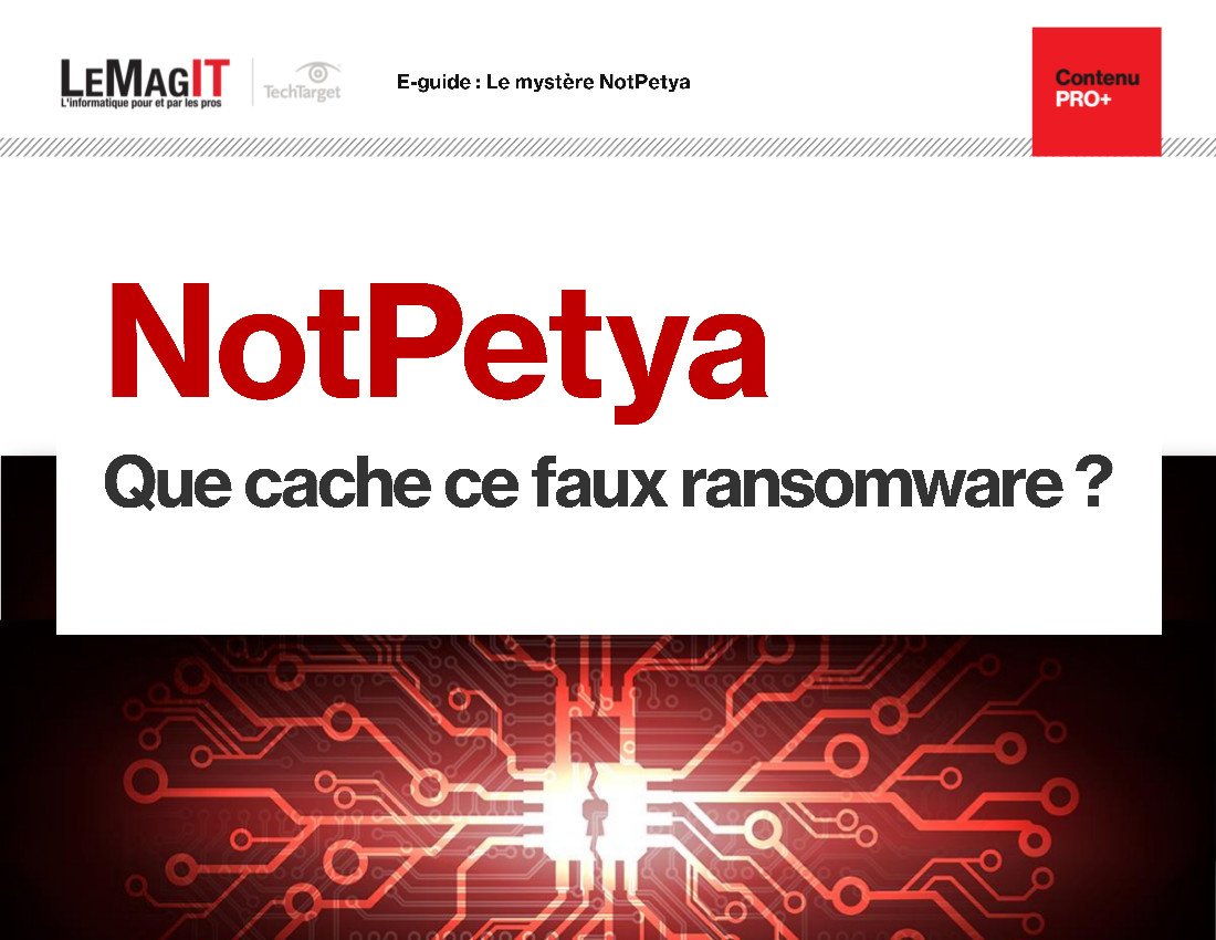 LeMagIT's tweet photo. #NotPetya : L'analyse complète de ce qu'il s'est vraiment passé => https://t.co/hy0UPiHJYa 
#cyberattaque #ransomware #cybersecurite https://t.co/h1JaN7ZNVC