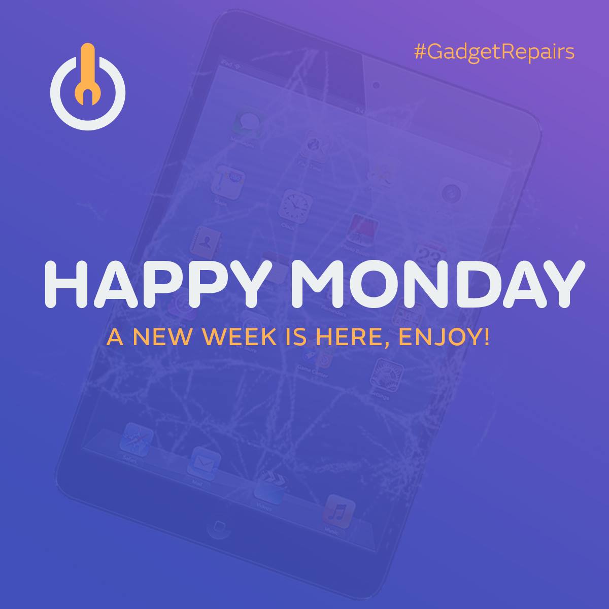 iBrokemygadget's tweet photo. New Monday, new week, have a great one from all at https://t.co/Gy5eCvibZy #happymonday #mondaymotivation #Gadgetrepairs https://t.co/SblaxWJ6Gp