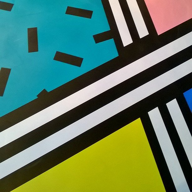 HARTJONESDESIGN's tweet photo. Channeling our inner #Memphis at the excellent #walalaxplay experience by @camille_walala @NOWGallery https://t.co/DjD9yhhbmu