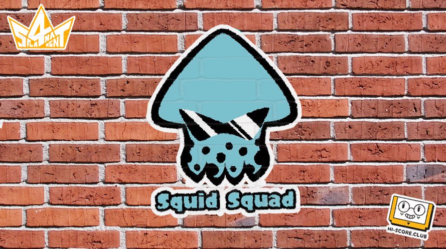 HiScoreClub's tweet photo. #Spla4nament: @tinyspells and @sarahgraleyart have broken away from #Dimblebros and formed an all-new team! Presenting: #SquidSquad! https://t.co/dKtBH06bzV