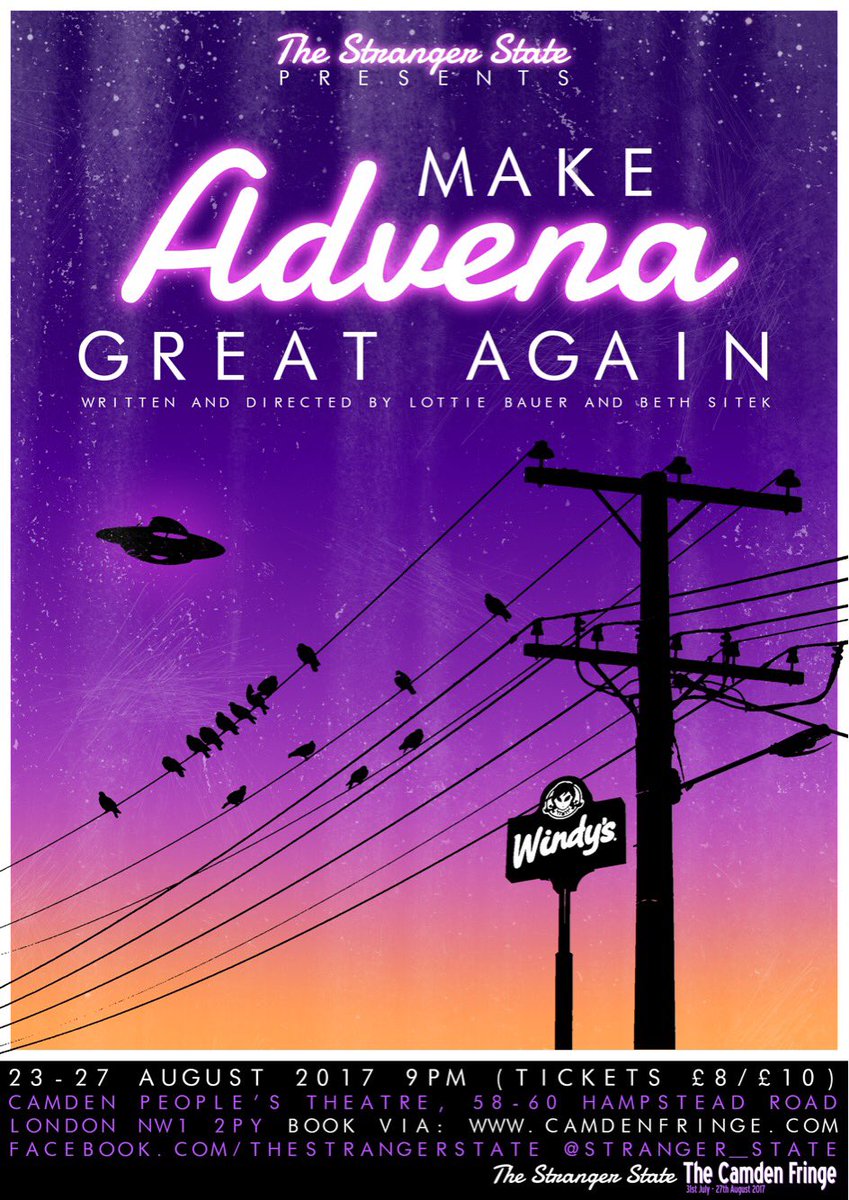 bethsitek's tweet photo. The Stranger State presents Make Advena Great Again! Our official posters! https://t.co/S2pChC5SLG