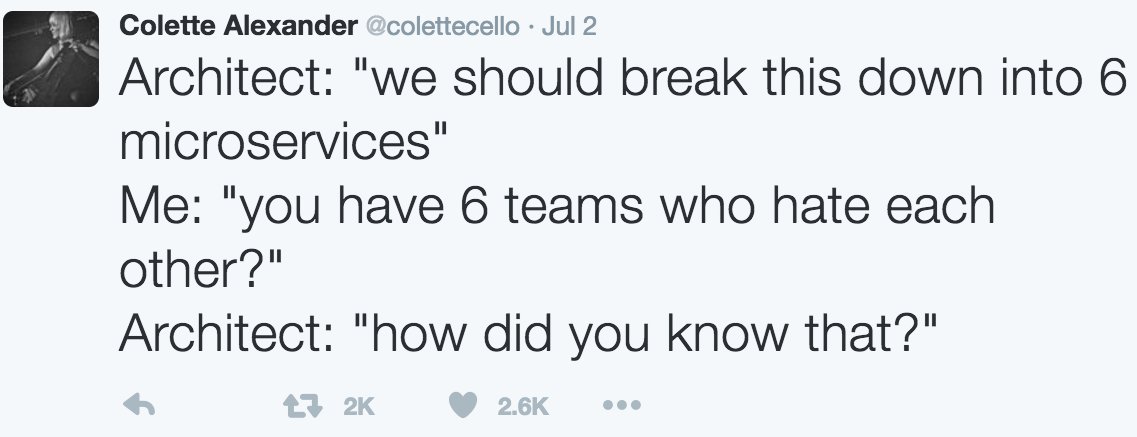microtica's tweet image. An alternative, yet still valid, reason to switch to #Microservices 😂😂
@dev_humor #developershumor