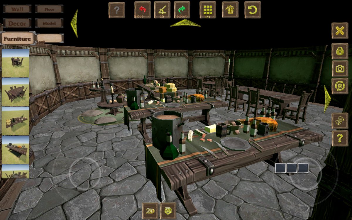 Anaides3D's tweet image. A Screenshot on the incoming Android/Windows App: RPG dungeon Map Builder 3D