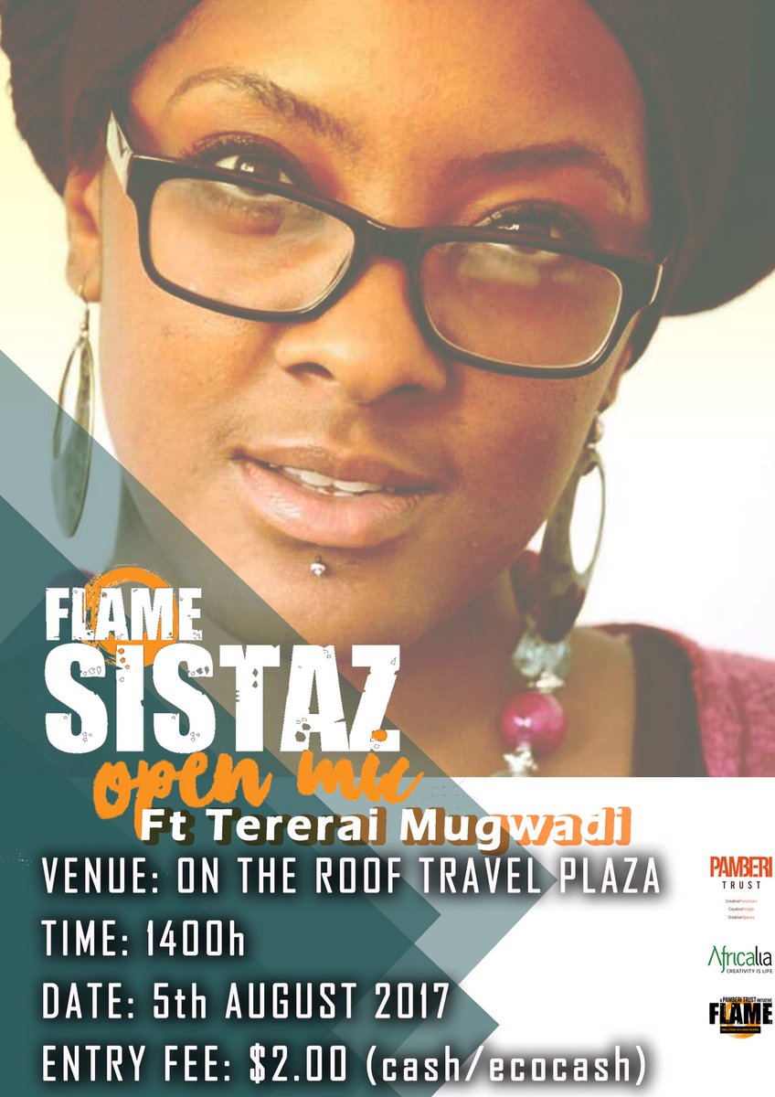 PamberiT's tweet photo. This Saturday come check it the legendary Tererai at On the Roof Travel Plaza! @iMisred @ZEZURUROCKSTAR @africalia @ZimbabweAc https://t.co/7DUGf4nugO