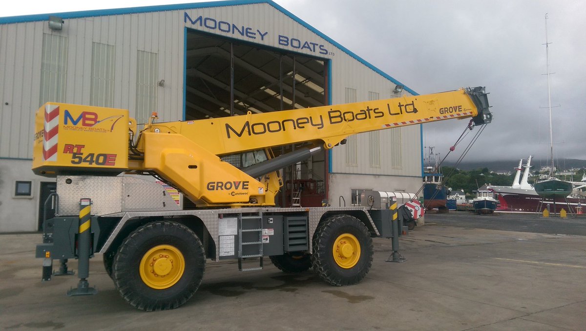 irlequip92's tweet image. Congratulations to Mooney Boats, Killybegs, Co. Donegal on taking delivery of their new Grove RT 540E . Best of luck Lee
