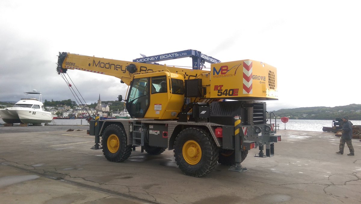 irlequip92's tweet image. Congratulations to Mooney Boats, Killybegs, Co. Donegal on taking delivery of their new Grove RT 540E . Best of luck Lee