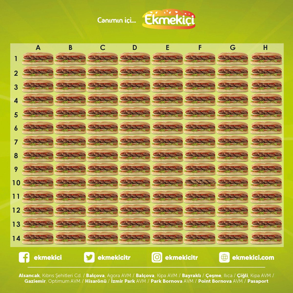 ekmekicitr's tweet photo. Araya farklı bir sipariş girmiş, bakalım bulabilecek misiniz? #izmir #ekmekiçi #canımıniçi #bulmaca https://t.co/DiNXiWk1DL