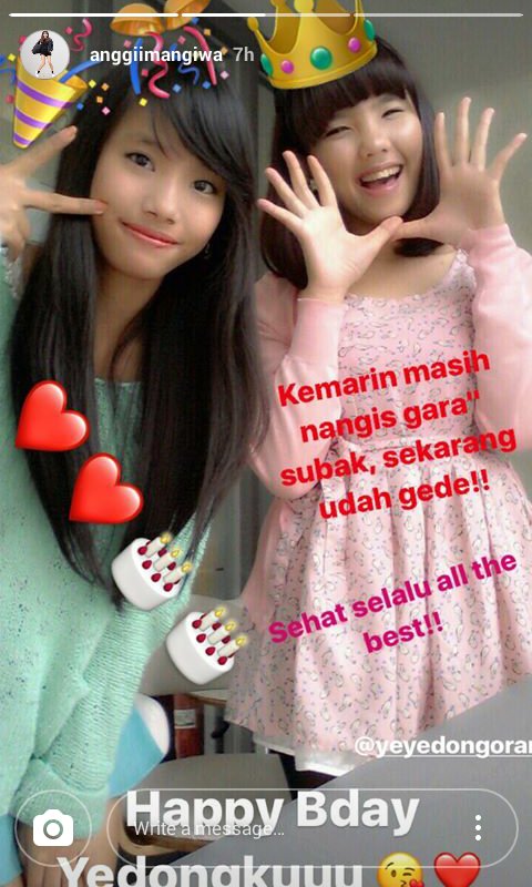 FOURTunes_'s tweet photo. Ucapan kak Anggi ke Yeye di story😂 @YeyeeDongoran @anggiimangiwa https://t.co/8MjuO5WY5E